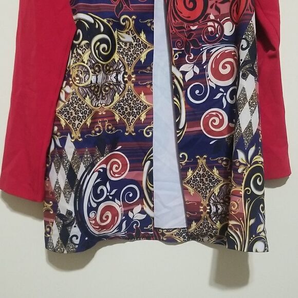 PineMa Red Floral Coat Sz 46 - Picture 4 of 8